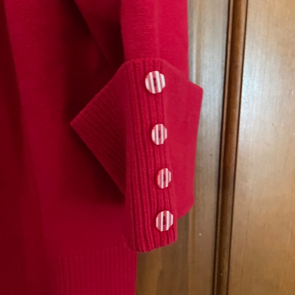 CJ Banks Women Sz X 14W Red Sweater - Picture 4 of 4